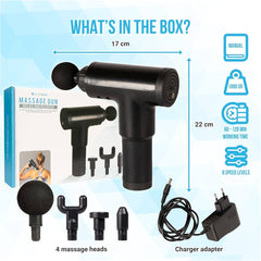 Massager Gun 4 Heads