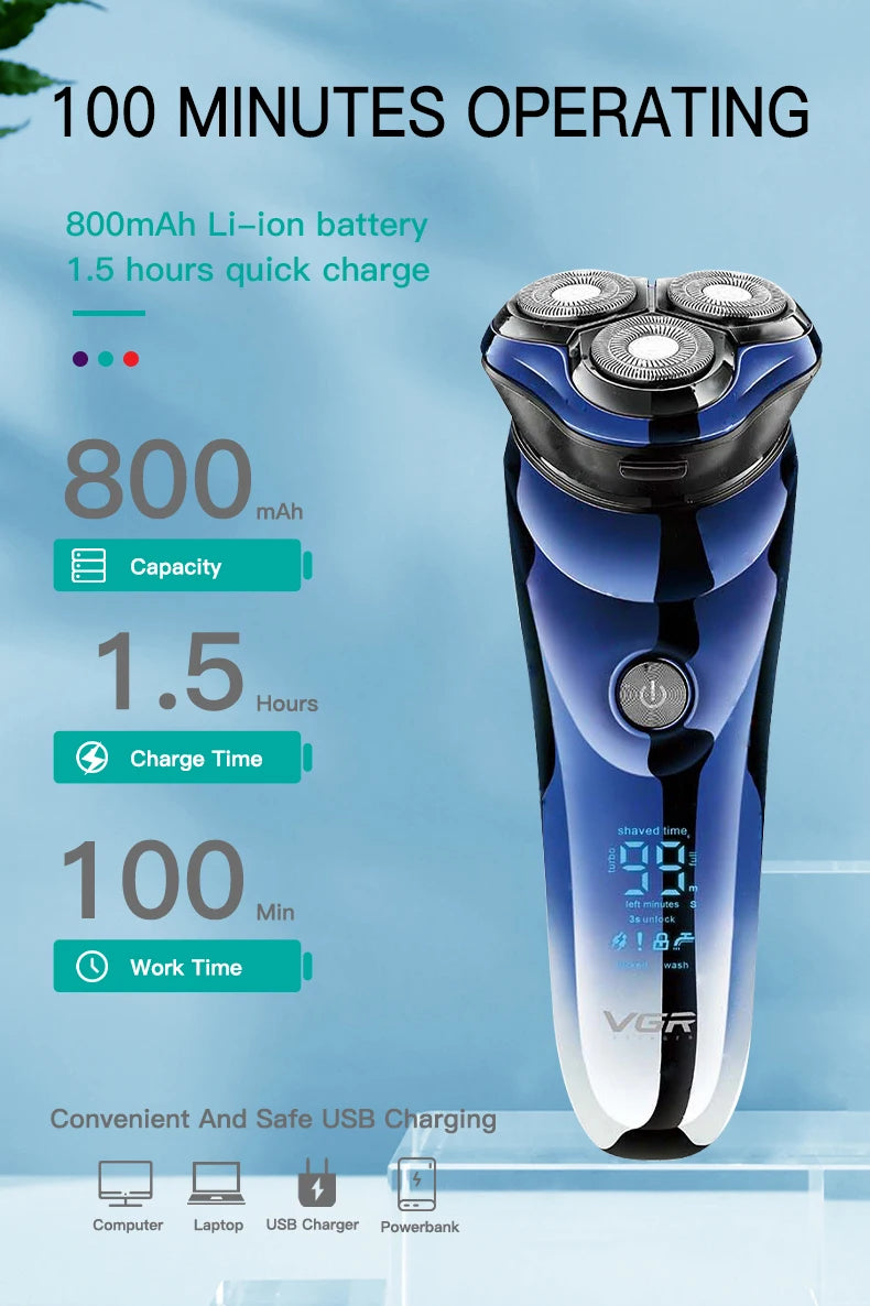 VGR Professional Men's Shaver.